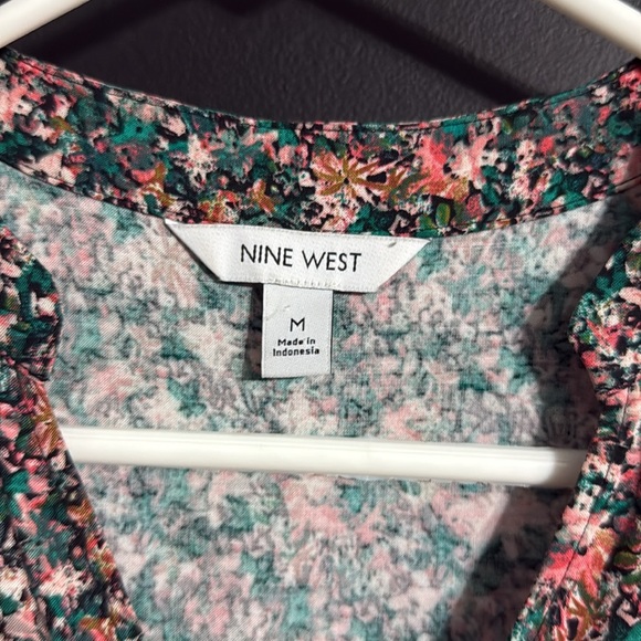 Nine West Summer Tiered Mini Dress Size: M - Picture 2 of 6